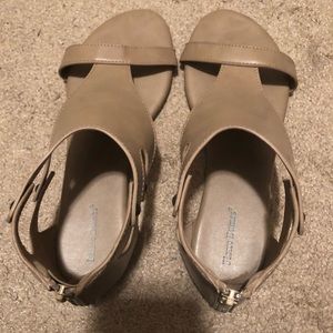 Taupe sandals